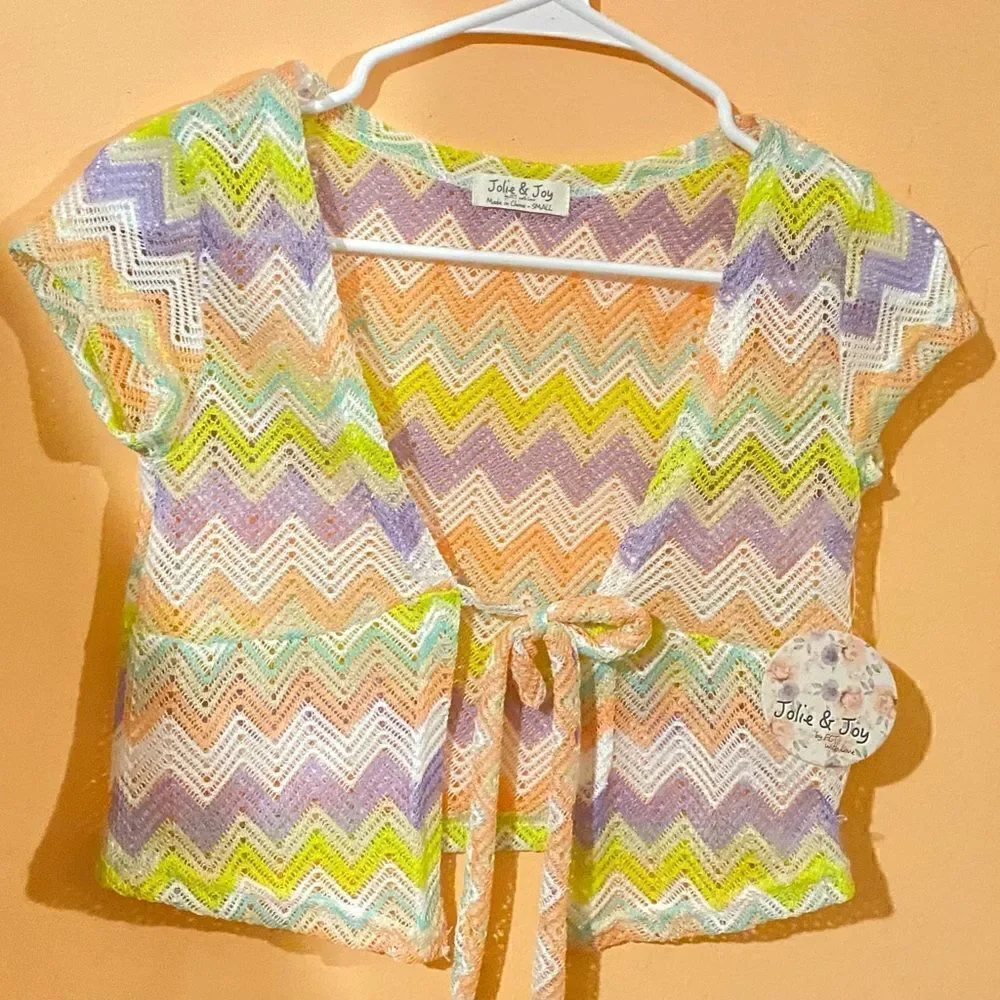 - 🛍️Jolie &Joy shirts &Top Girls Multicolor super cute Top Size:Small 💥